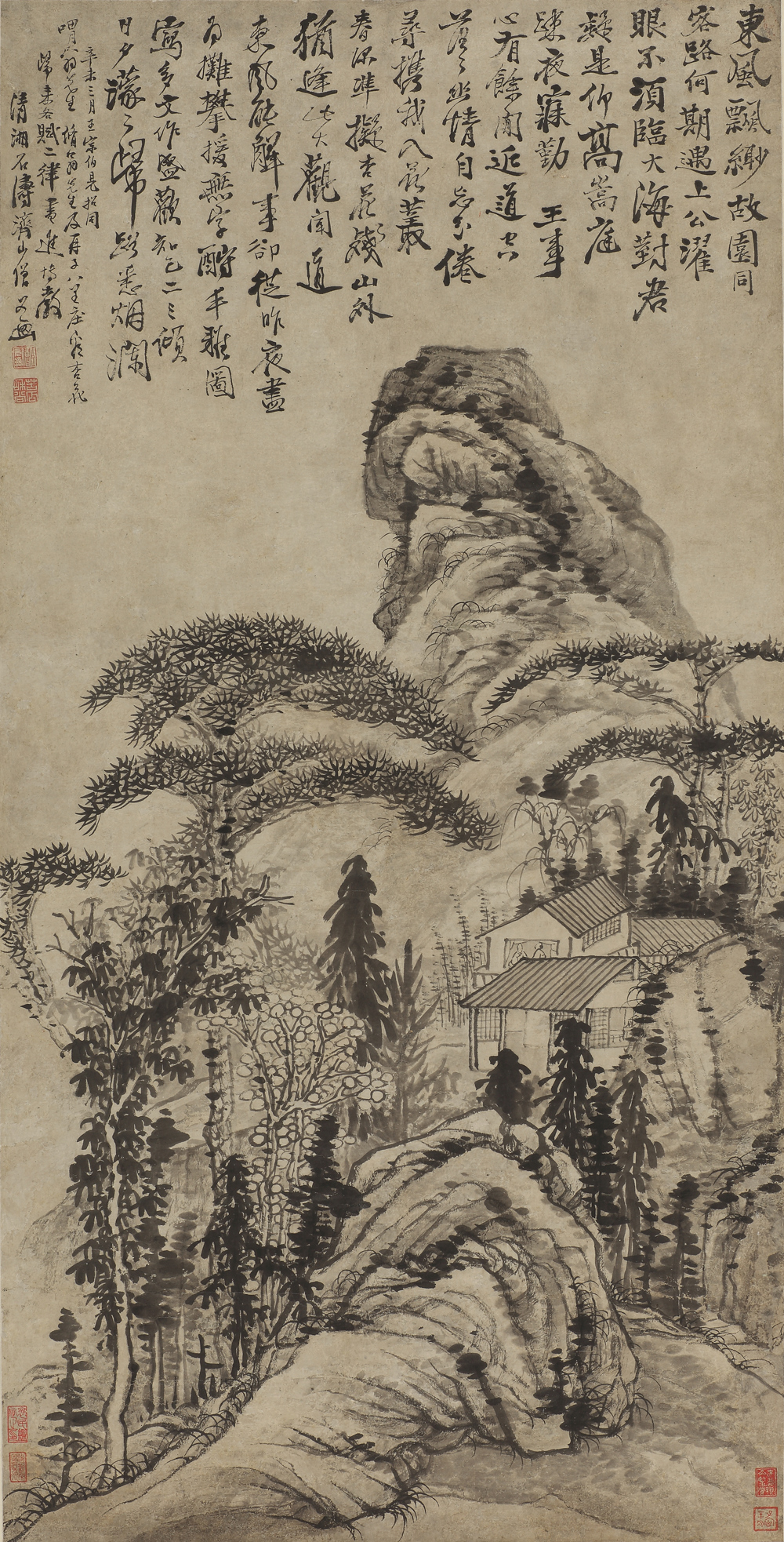 3清石涛纸本墨笔看杏诗意图轴.jpg