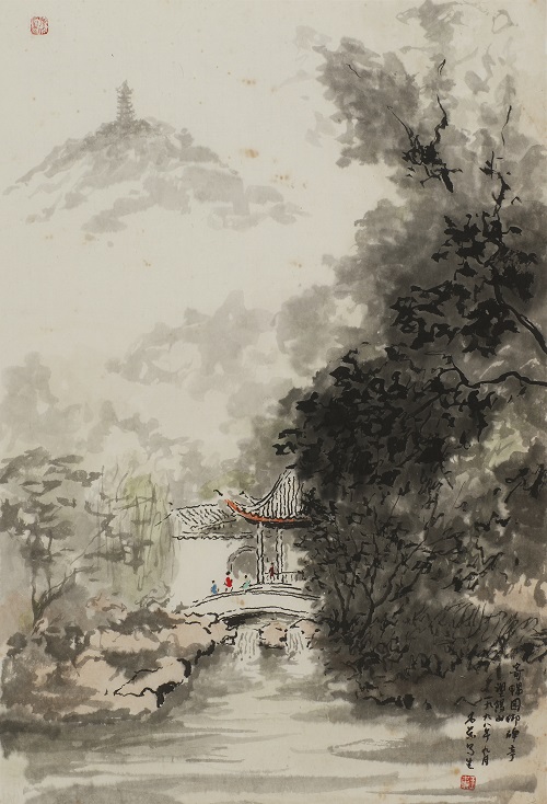 微信稿图10 寄畅园御碑亭望锡山  67×44 cm.JPG