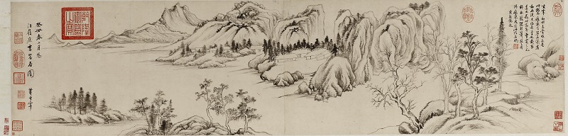 明  董其昌  岩居图卷.JPG