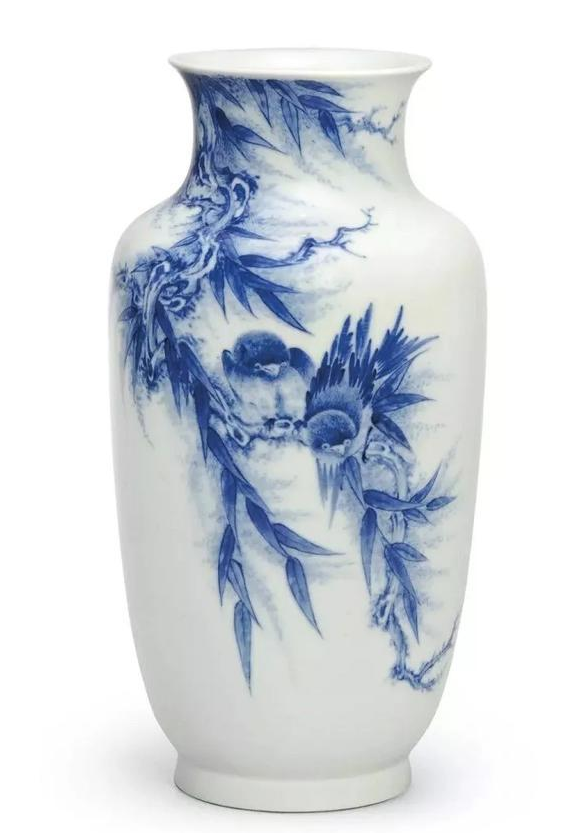 近代 王步 青花灯笼瓶.png