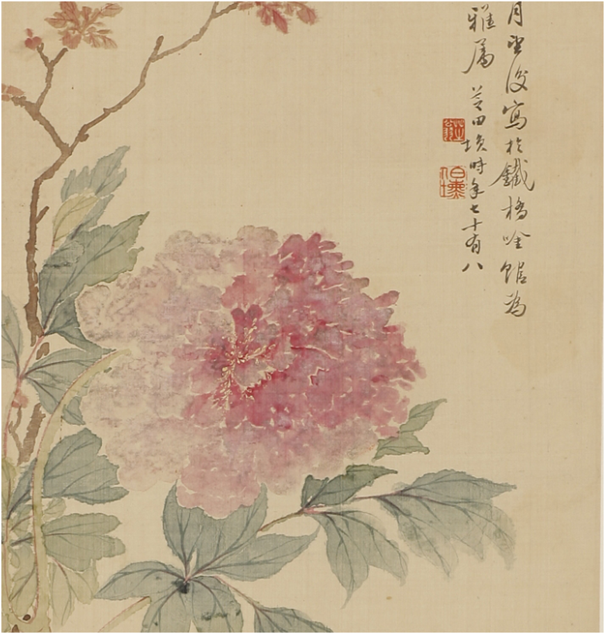 清 杨芝田天然富贵图轴（局部）1.png