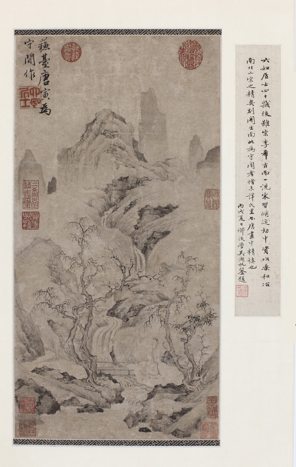 A41-明唐寅秋林独步图轴fb.jpg