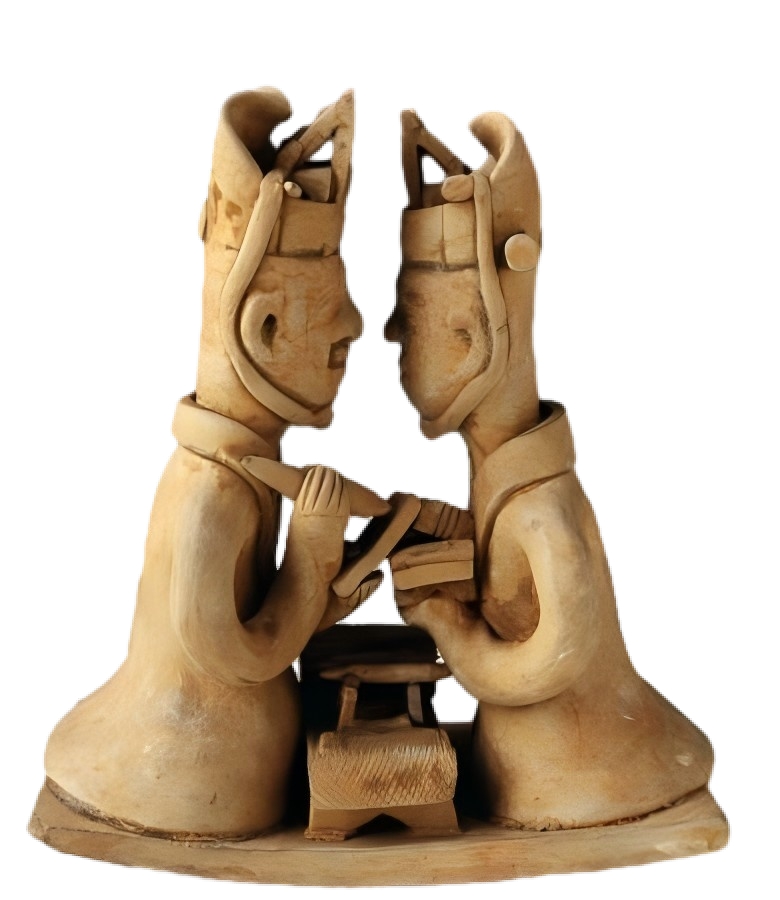 西晋 青瓷对书俑 湖南省博物馆藏.jpg